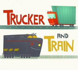 Trucker and Train