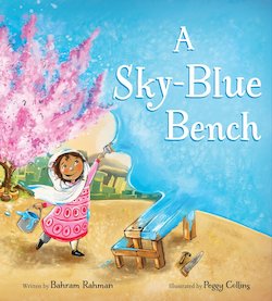 A Sky-Blue Bench