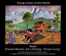 Nepal: Chandra Bahadur Ale's Painting: Simple Living