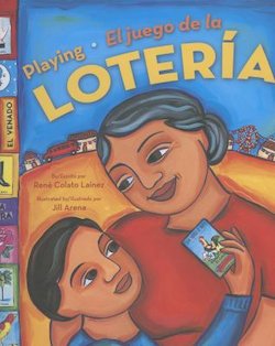 Playing loteria = El juego de lote