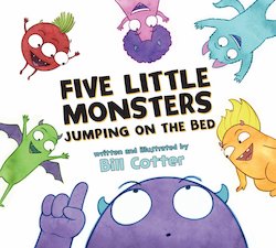 Five Little Monsters Jumping on the Bed