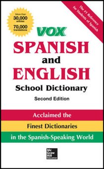 VOX Spanish And English School Dictionary, Paperback, 2nd Edition