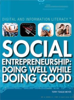 Social Entrepreneurship: Doing Well While Doing Good