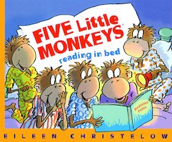 Five Little Monkeys Reading in Bed